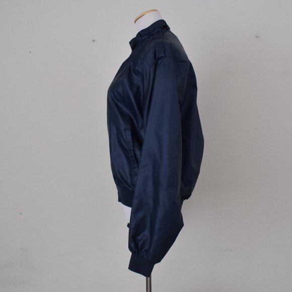 Vintage 70s Navy Nylon Windbreaker size L - Picture 2 of 12